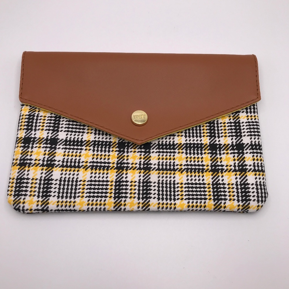 Ipsy September 2021 Glam Bag Plaid Yellow